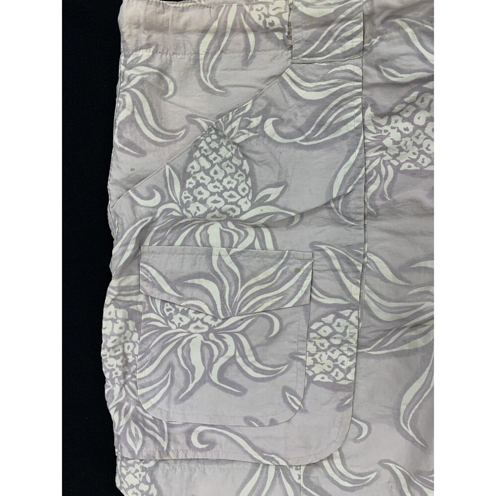 Tommy Bahama Hawaiian Swim Trunks Board Shorts Mens Medium Beige Pineapple Beach - Picture 4 of 14